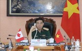 國防部長潘文江上將與加拿大國防部長哈爾吉特‧辛格‧薩詹互通電話交談。（圖源：越通社）