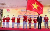 參加2020年東京奧運會越南體育代表團出征儀式現場。（圖源：貴亮）