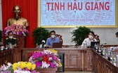 政府副總理武德膽（中）主持會議。（圖源：H. Nguyên）