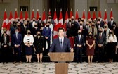 加拿大總理賈斯廷‧特魯多率領的聯邦政府新一屆內閣當地時間26日在渥太華宣誓就職。（圖源: 路透社）