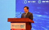 中央經濟部副部長阮德顯在研討會上致開幕詞。（圖源：VOV）