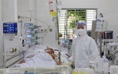 圖為芹苴中央醫院的新冠肺炎重症治療區。（圖源：九龍）