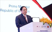 范明政總理在二〇二二年東盟商務與投資峰會上發表講話。（圖：越通社）