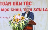 越南祖國陣線中央委員會主席杜文戰在盛會上致詞。（圖：垂瑛）