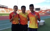 越南選手武氏莉（左）和楊文泰（右）奪得兩枚金牌。（圖片來源：互聯網）