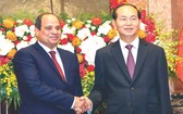 　　國家主席陳大光會見埃及總統 阿卜杜勒。