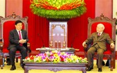 黨中央總書記、國家主席阮富仲接見中國國務委員、公安部長趙克志。