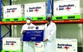 昨日澳大利亞援助疫苗已經運抵新山一機場。
