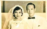鄭廣偉與黎氏紅於1955年的婚照。
