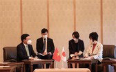越南政府副總理范平明會見日本參議院議長山東昭子。