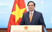 越南政府總理范明政以錄製視頻方式的氣候變化高級別會議上發言。