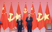 黨中央總書記阮富仲獲授予中華人民共和國“友誼勳章”。