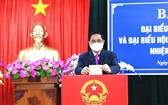 政府總理范明政在芹苴市參加投票選出新一届國會代表。(圖源：越通社)