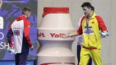 Sun Yang (phải) nhiều lần bị các đồng nghiệp từ chối đứng chung trên bục nhận huy chương.