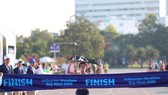 Tuyển thủ quốc gia Phạm Thị Hồng Lệ giành HCV cự ly 42km nữ cho AR Saigon. Ảnh: PHÚC NGUYỄN