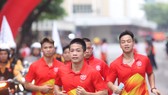 Ngày chạy Olympic thu hút khá nhiều người tham gia. Ảnh: Hanoimoi