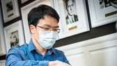 Đại kiện tướng quốc tế Lê Quang Liêm tại giải cờ St Louis 2021. Ảnh: BTC Grand Chess Tour 2021