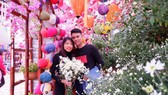Nhà vô địchj Asiad Bùi Thị Thu Thảo và chồng. Ảnh: NVCC