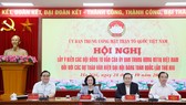 Hội nghị lấy ý kiến của các Hội đồng tư vấn của Ủy ban Trung ương MTTQ Việt Nam, sáng 28-10-2020.
