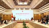 Toàn cảnh phiên họp báo Chính phủ. Ảnh: QUANG PHÚC