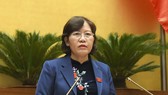 Chủ nhiệm Ủy ban Tư pháp của Quốc hội Lê Thị Nga