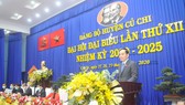 Đồng chí Trần Lưu Quang phát biểu tại Đại hội. Ảnh: CAO THĂNG