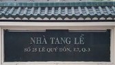 Nhà tang lễ TPHCM tại quận 3 dừng hoạt động từ ngày 29-12