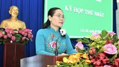 Chủ tịch HĐND TPHCM Nguyễn Thị Lệ dự và phát biểu chỉ đạo. Ảnh: VIỆT DŨNG