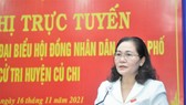 Chủ tịch HĐND TPHCM Nguyễn Thị Lệ: Đại biểu sâu sát, thúc đẩy các dự án tại huyện Củ Chi