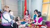 Vietnamese fine art on display at the event.(Photo: VNA)