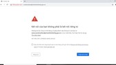 Users can not access websites of the HCMC Construction Department at https://www.constructiondpt.hochiminhcity.gov.vn/ by 4:30pm on Monday