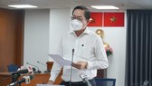 GS-TS Nguyễn Tấn Bỉnh thông tin tại buổi họp báo