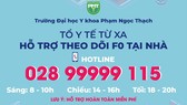 Hỗ trợ chăm sóc F0 nhẹ đang cách ly tại nhà qua số hotline 028.99999.115