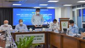 Phó Chủ tịch UBND TPHCM Lê Hòa Bình thông tin tại buổi họp báo