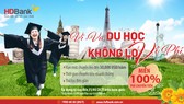 Miễn phí chuyển tiền du học khi giao dịch tại HDBank
