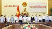 Chủ tịch Quốc hội Vương Đình Huệ và các đại biểu tham gia hội nghị. Ảnh: TTXVN