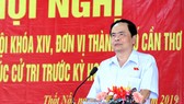 Chủ tịch Ủy ban Trung ương MTTQ Việt Nam tiếp xúc cử tri tại Cần Thơ