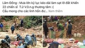 Thông tin 22 chiến sĩ bộ đội bị đất sạt lở vùi lấp tại Lâm Đồng là bịa đặt