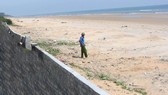 The beach area where earthquake was felt in Ky Anh district, Ha Tinh province on October 22 (Photo: SGGP)