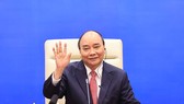 President Nguyen Xuan Phuc at a virtual informal meeting of the Asia-Pacific Economic Cooperation (APEC) leaders on July 16 (Photo: VNA)