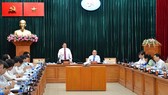 Trưởng Ban Tổ chức Trung ương Phạm Minh Chính phát biểu tại buổi làm việc