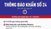 Bộ Y tế thông báo khẩn về bệnh nhân Covid-19 tới 3 nhà hàng tiệc cưới