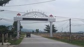 Đường về xã Thiên Lộc (huyện Can Lộc), địa phương có nhiều người dân đi xuất khẩu lao động nước ngoài ở tỉnh Hà Tĩnh