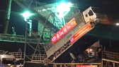 Lãnh đạo Mitraco Hà Tĩnh cùng cơ quan chức năng ấn nút khởi động bốc xếp mã hàng đầu năm 2021