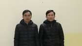 Lê Đình Đức và Đoàn Thanh Bằng tại Cơ quan An ninh điều tra. Ảnh: Công an Hà Tĩnh cung cấp