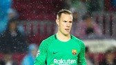 Ter Stegen ái ngại khả năng ghi bàn của Ramos vào phút cuối. Ảnh: Getty Images