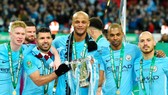 Những ngôi sao hàng đầu của Man.City có thể bỏ túi 1 triệu bảng nếu thắng cú ăn ba. Ảnh: Getty Images