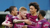 Các ngôi sao của Man.City đã có bước chạy đà hoàn hảo trước thềm trận đối đầu Liverpool. Ảnh: Getty Images