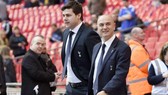 Chủ tịch Daniel Levy (phải) và Mauricio Pochettino có thỏa thuận riêng. Ảnh: Getty Images