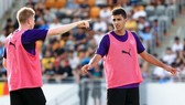 Kevin De Bruyne lạc quan sẽ tạo nên một đối tác tốt cùng Rodri. Ảnh: Getty Images